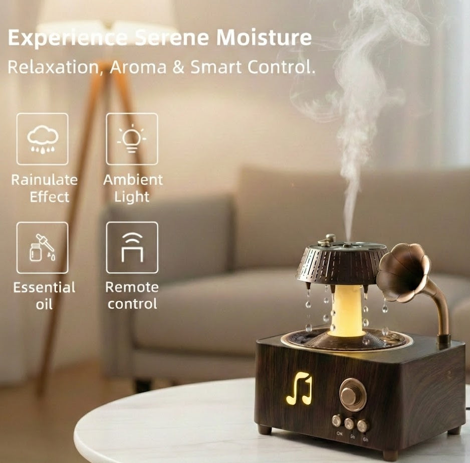 Vintage Gramophone Cloud Humidifier